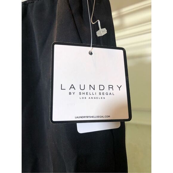 Laundry by Shelli Segal Los Angeles Women’s Black Straight Comfy Pants Size M NW - Picture 3 of 8